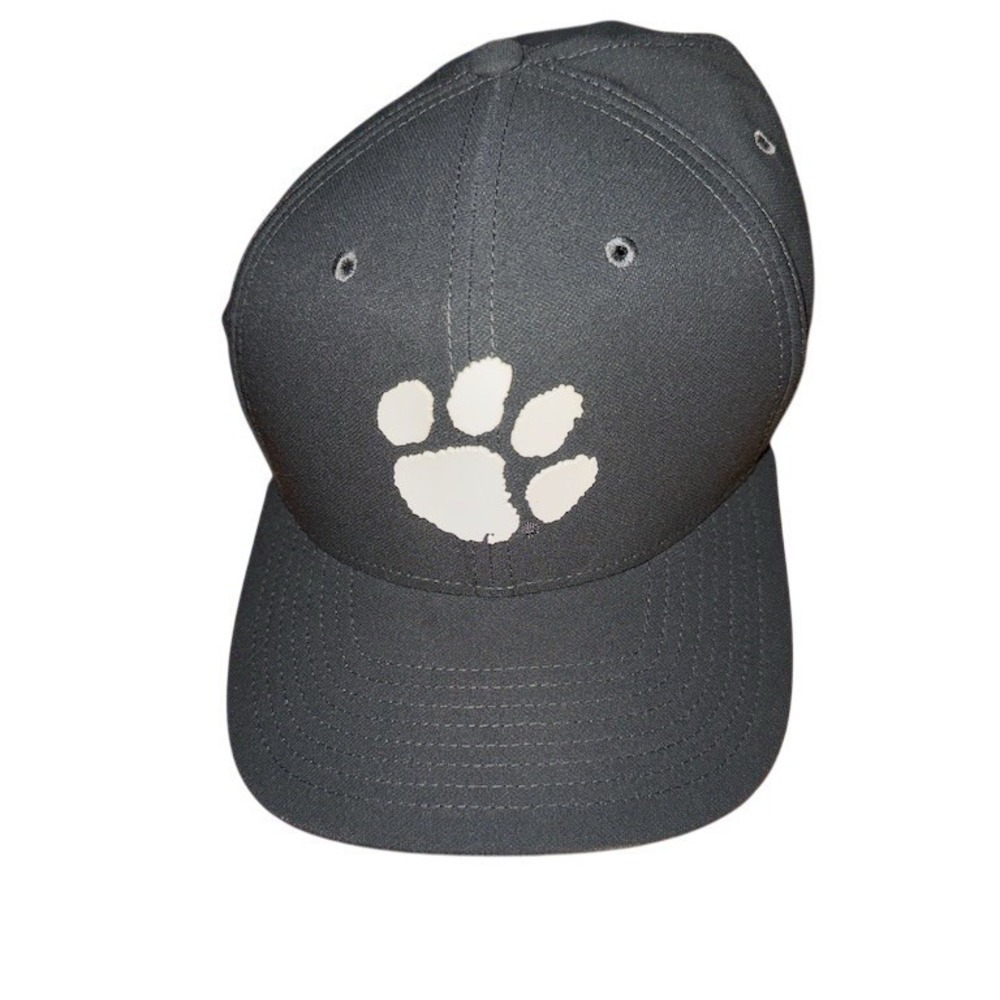 Nike Clemson Tigers Paw Print Hat Cap Gray Orange Unisex Adult‎ Size XL